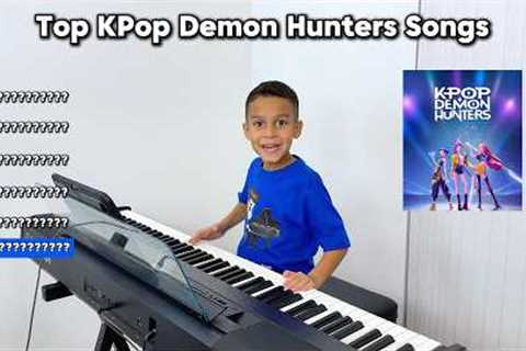 TOP KPop Demon Hunter Songs 🎹 7 Year Old Piano Prodigy Jelijah Diaz #kpopdemonhunters #piano..