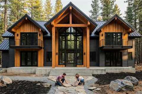 A Young Couple Turned Barren Land into Their $850,000 Dream Log Cabin | From Start to Finish