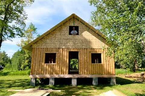 Building A Log Cabin To Raise My Family In | Metal Roofing | Gable Framing