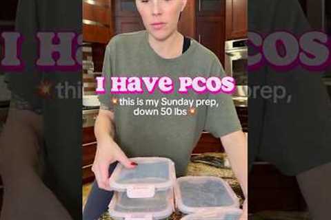 🍽️ PCOS Meal Prep with Me! A registered dietitian! 🩷
