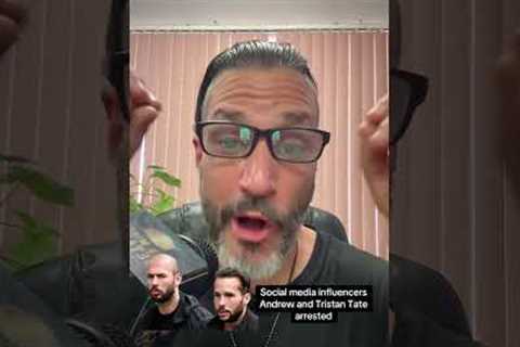 Social media influencers Andrew and Tristan Tate arrested