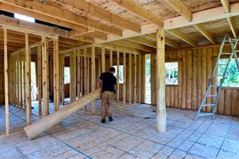 Building A Log Cabin To Raise My Family In | Final Logs | Loft
