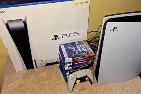 ASMR PlayStation 5 Unboxing + PS4 &amp; PS5 Games | No Talking | Relaxing Tapping Sounds 🎮