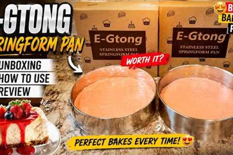 E-Gtong Stainless Steel Springform Pan Review | Is It Worth Buying? Unboxing + Test!