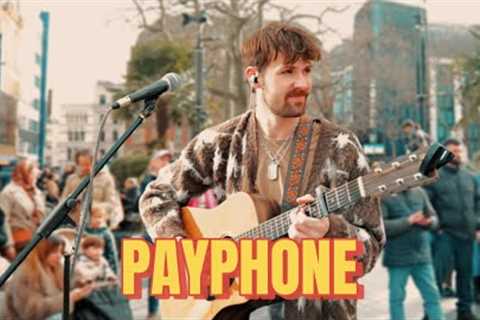 NO ONE Saw This Coming… Street Performer STOPS Traffic! | Maroon 5 - Payphone