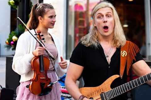 I Ask if She Knows Led Zeppelin and This Violinist Steals The Show