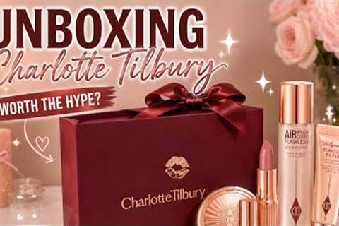 ASMR Charlotte Tilbury Unboxing ✨ Is It Worth the Hype? Luxury Beauty Haul