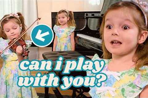 😱5 Year Old Prodigy Plays Piano and Violin Simultaneously! 🎹🎻