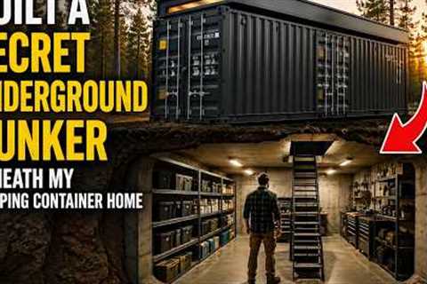 Built a Secret Underground Bunker Beneath My Shipping Container Home
