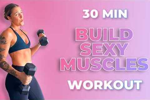 30 Minute Dumbbell Workout | Full Body At Home Routine