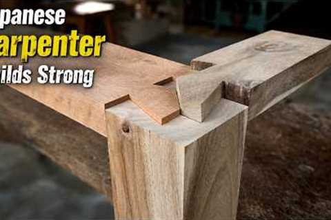 Traditional Japanese Carpenter Builds Strong Wood Joints Without Nails