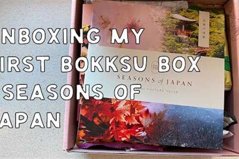 Unboxing my first Bokksu box - Seasons of Japan