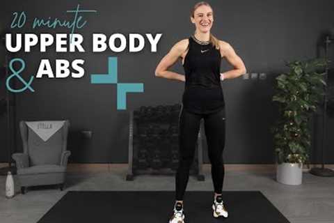 Total Upper Body & Abs | 20 minute home workout with dumbbells