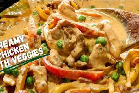 Creamy Chicken & Vegetable Skillet | Easy 20-Minute Dinner | When we cook