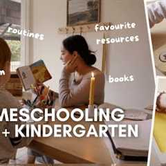 How I Homeschool Preschool + Kinder! | Supplies, Curriculum, Routines