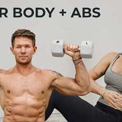 35 MIN UPPER BODY WORKOUT - Arms, Chest, Shoulders & Abs