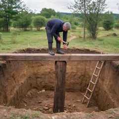 He Built a 2-Room UNDERGROUND CABIN in His Backyard