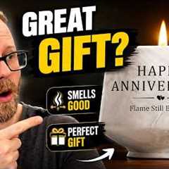 Happy Anniversary Candle – Aniversario Gifts for Couple,Women,Men 6oz Lavender Scented Candle,Annive
