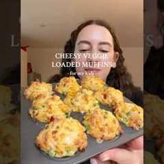 Cheesy veggie packed muffins for my kids 🥦🥕🍅 recipe on IG