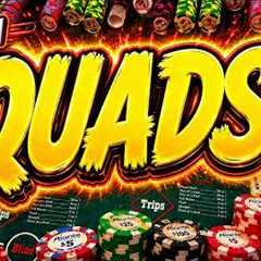 QUADS!! ULTIMATE TEXAS HOLD 'EM in LAS VEGAS! BOOM!! 🔥🔥(UTH) IRL