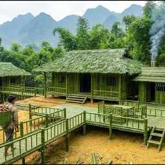His Wife Left Him, So He Built a Bamboo Home and Started a New Life