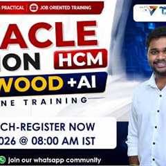 Oracle Fusion HCM  Redwood +AI  Online Training | Non-IT to IT Career Switch