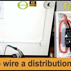 How to wire a single phase distribution board and load circuits - tutorial