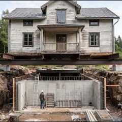 This man is building a secret underground bunker under his newly purchased house!