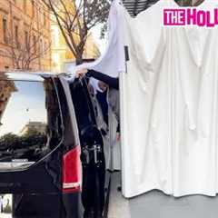 Lady Gaga's Security Does The Absolute Most To Shield Her From Paparazzi While Leaving Her Hotel