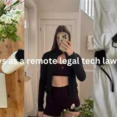 DAY AS A LAWYER IN LEGAL TECH - remote working, new habits, reading update