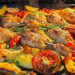 The BEST Oven-Baked Chicken & Vegetables! Easy Dinner Recipe 🍗🔥