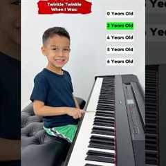 Amazing Twinkle Piano Evolution ⭐️🎹🤯 6 year old Jelijah Diaz #piano #pianoprogress #prodigy..