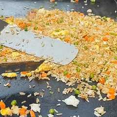 How to Make Chicken Fried Rice on a Griddle | Start to Finish