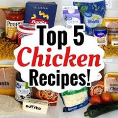 5 TASTY CHICKEN RECIPES | EASY CHICKEN DINNER IDEAS | SIMPLE & QUICK MEALS MADE EASY | JULIA..