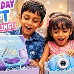  Birthday Gift Unboxing 🎁 | Pottery Tool Kit & Toy Camera 📸 