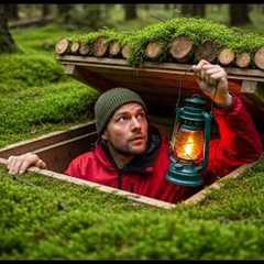 Building the Most Secret Survival Dugout. Secret Shelter Underground. Bushcraft
