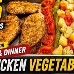 Easy Oven Baked Chicken & Vegetables | 15-Minute Healthy Lunch & Dinner Recipe