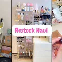 Immersive Restocking Skin Care, Cosmetics Organizing Unboxing Haul 📦 Satisfying ASMR Vibes 🎧...
