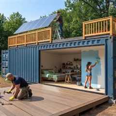 Building a Container House in 30 Days: From Empty Land to Dream Home by @Construyendo-Juntos‬