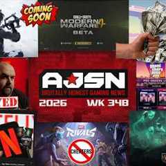 AJSN WK34B- Kingdom Hearts 4 in 27', MW4 BETA, Netflix Closes Studios, DoW4 Delay, GTA6 DELUXE Wins!