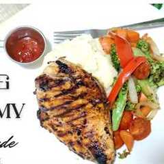 Easy 30 Minute Chicken Dinner Recipe with Mashed Potatoes and Sautéed Vegetables