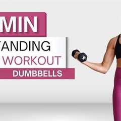 15 min STANDING ARM WORKOUT | With Dumbbells | Upper Body