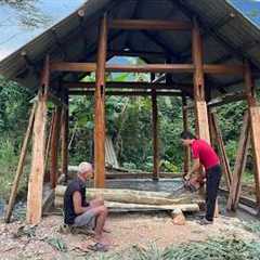 The First Wooden Planks for the Walls, Rush to Finish the House Due to a Father's Declining Health