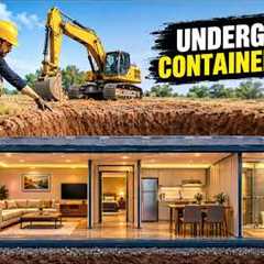 I Built a Luxury Underground Container House | Full Construction From Scratch