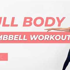 Full Body Dumbbell Workout | At Home Strength Training | All Standing, No Jumping