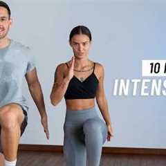 10 Min Intense HIIT Workout For Fat Burn - ALL STANDING (No Equipment, No Repeats)