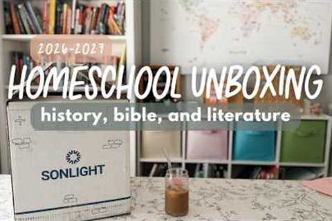 FIRST 2026-2027 HOMESCHOOL CURRICULUM UNBOXING | 6TH GRADE | HISTORY CURRICULUM | SONLIGHT
