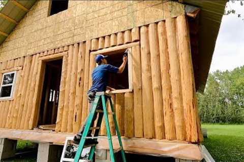 Building A Log Cabin To Raise My Family In | Windows And Patio Door