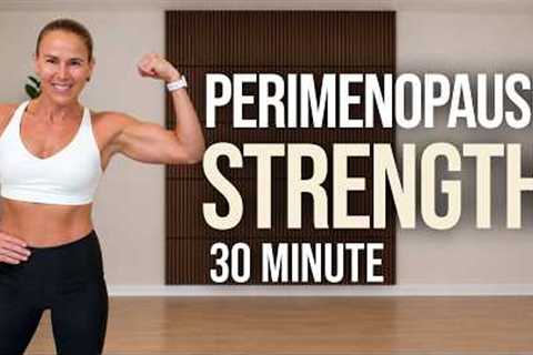 30 MIN Standing Dumbbell Workout | Perimenopause Strength (No Repeat)