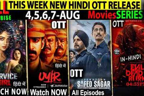This Week NEW Hindi OTT Release 4,5,6,7AUG-26 l DC-OperationSafedSagar-ToxicHindiTrailer-MovieSeries